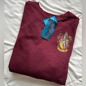 Maroon Cropped Gryffindor Crewneck
